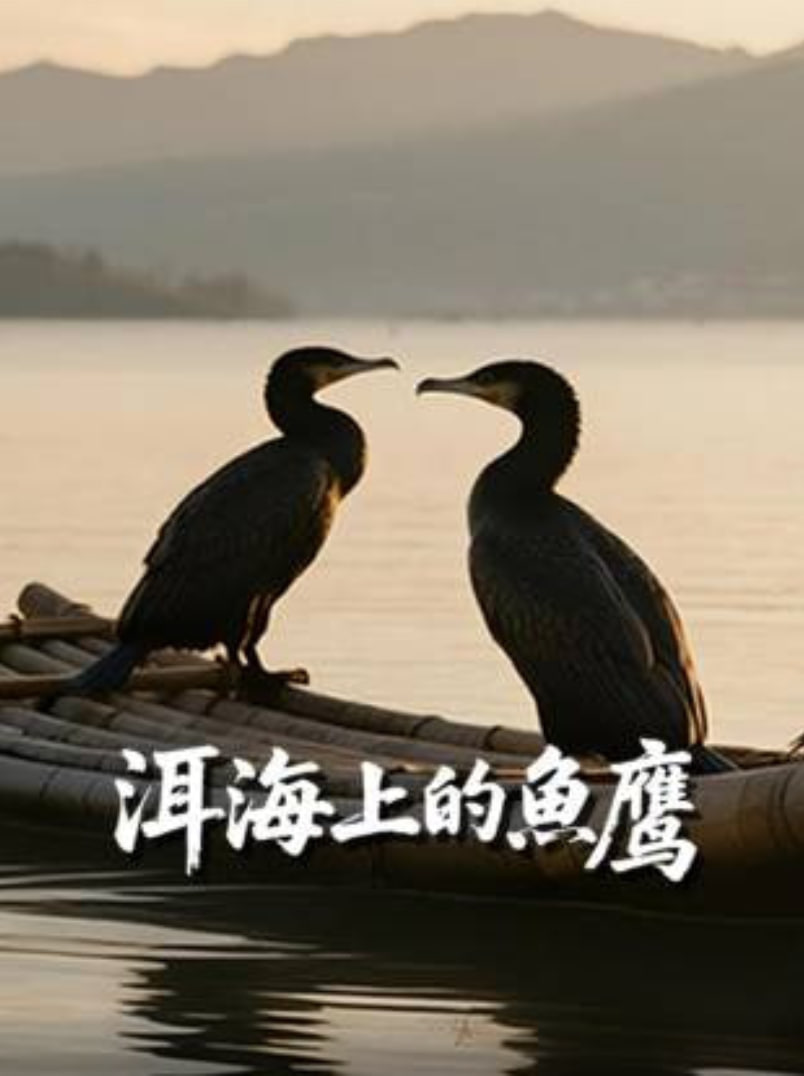 洱海上的魚鷹